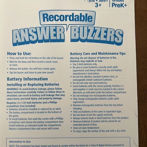 Recordable Answer Buzzers for Classrooms- Teacher supplies- Colorful Set of 4 - Picture 9 of 10
